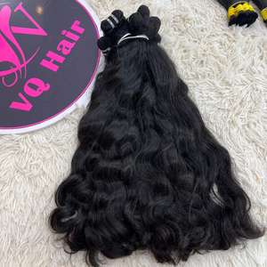 ผมต่อจากเวียดนามสีธรรมชาติทอด้านหน้าเป็นลอนคลื่นธรรมชาติ44 + สี - Product Image 1