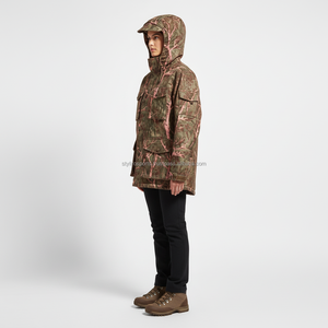 OEM Unisex Camouflage Tactical Hunting Winter Outdoor Hooded Softshell <b>Jacket</b> Windproof Waterproof High Quality Forest <b>Camo</b> - Product Image 3