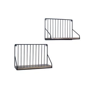 Grossiste en métal noir support mural mural rond support de rangement pour salon salle de bain support mural polyvalent - Product Image 4