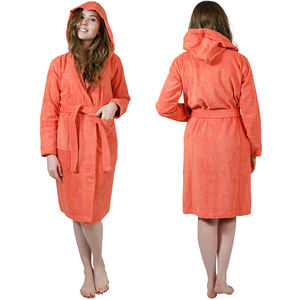 100% coton éponge peignoir Super doux femmes chemise de nuit conceptions personnalisées pour adultes hôtel peignoir vêtements de nuit - Product Image 2