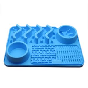 <b>Silicone</b> licking <b>mat</b> for pets slow feeder pad promotes calm behavior reduces stress aids digestion safe durable non slip - Product Image 6