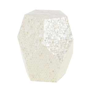 Mesa de Centro de Nácar Hecha a Mano con Color Personalizado, Estilo Boho de Lujo, Duradera, Ecológica y Elegante para Sala de Estar - Product Image 1