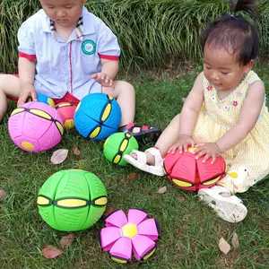 便携式发光飞行玩具创意飞碟魔术球减压飞行平抛圆盘球玩具飞碟魔术球