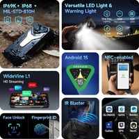Teléfono Inteligente Robusto Ulefone Armor 34 Pro 5G de 6.95 Pulgadas 120Hz con Proyector Incorporado Batería de 25500mAh 32GB + 512GB Android 15 NFC