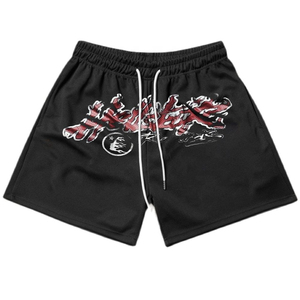 Crainte Dieu Crâne Imprimer Shorts Hommes Femmes Rue Quotidien Haute Qualité Polyester Casual Basketball Shorts Été Nouveau High Street - Product Image 1