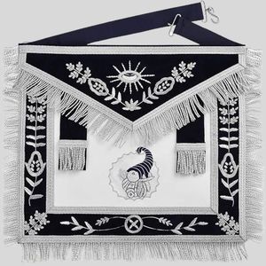 Conjunto de delantal y cuello masónico hecho a mano, uniforme personalizado para uso en casa de campo, ropa ceremonial, pedido a granel de fábrica - Product Image 1