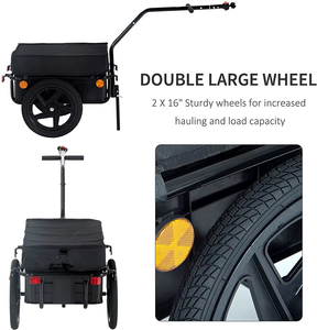 Factory Sales Electric <b>Bicycle</b> Two-<b>Wheel</b> Beach Trailer with Waterproof Bag for Beach Adventures - Product Image 6