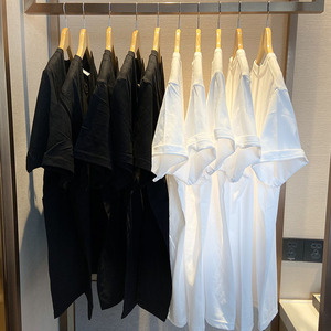 Heavyweight 100% algodón hombres 240gsm gran tamaño cuello redondo Camiseta en blanco hombres camiseta para hombres - Product Image 1