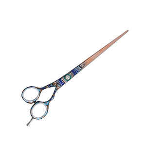 กรรไกรตัดขนสัตว์สำหรับสัตว์พร้อมที่วางนิ้วแบบปรับได้และกรรไกรตัดขนสัตว์แบบสกรู - Product Image 4