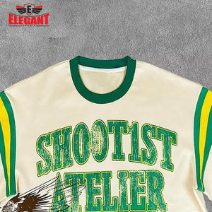 Tshirts baggy surdimensionnés Logo entièrement personnalisé Bon fournisseur Highland Qualité Produit confortable Chemises baggy en coton - Product Image 4