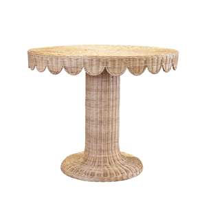 Mesa Auxiliar de Mimbre Natural Estilo Tradicional para Sala de Estar y Cocina, Mueble para el Hogar, Mesa Lateral para Comedor - Product Image 5