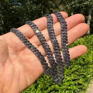 Último diamante Hip Hop cadena de eslabones cubanos joyería laboratorio cultivado diamante cadena cubana para hombres - Product Image 2