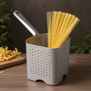 Panier de cuisson en aluminium 18 cm, série professionnelle 7000 7070, 36 segments, couleur argent naturel, pour pâtes - Product Image 3