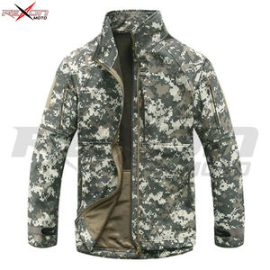 Veste de chasse softshell imperméable en toile à col montant décontractée multicolore pour l'extérieur, sur mesure - Product Image 2