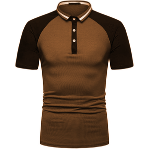 Premium Men's for Polos Transpirable Estilo urbano Camiseta de cuello en contraste de moda con manga corta Stretch Fit Activewear - Product Image 6