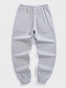 Pantalons pour hommes de haute qualité, tricotés, avec poche, pantalons décontractés pour hommes, pantalons de sport, couleur unie, pantalon de course, molleton - Product Image 2