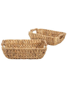 Panier de rangement pour plateau fait main, jacinthe d'eau écologique, fibre végétale tissée dans le respect de l'environnement - Product Image 4