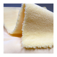 Tissu de rouleau de peinture pour brosse à rouleau Couleur jaune avec colle lourde Largeur du filament de polyester Longueur 15 mm Fabriqué en Thaïlande
