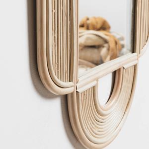 Handmade Classic <b>Bamboo</b> Mirror for Table and Wedding Decoration Carved Love Pattern From Vietnam - Product Image 6