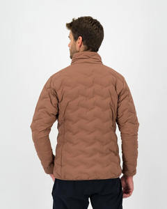 Chaqueta acolchada cortavientos gruesa de diseño personalizado, dobladillo elástico y puños con cuello levantado, chaqueta acolchada para hombre para la temporada de invierno - Product Image 4