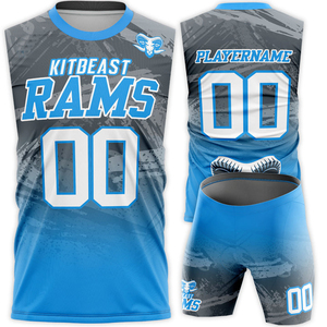 Custom Designs Men's 7v7 Football Uniform Sets Team Sublimation Jerseys Quick Dry Breathable Eco-Friendly Anti-Bacterial 100% - Product Image 4