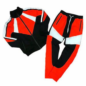 2025 personnalisé en gros hommes ensemble de vêtements de sport Baggy coupe-vent Nylon panneau fermeture éclair survêtement décontracté solide vêtements de sport d'hiver - Product Image 4