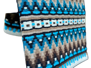 Almohadillas de sillín occidental ecuestre Boho Chic, patrón de moda, tejido y espectáculo moderno, manta de sillín occidental Chic - Product Image 3