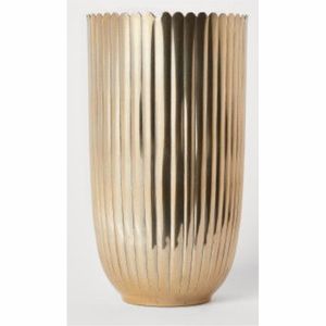 Modern Abstract Leaf Design Gilded <b>Vase</b> Premium Handcrafted Two-Tone <b>Gold</b> and Black Flower <b>Vase</b> Artistic Centerpiece Flower <b>Vase</b> - Product Image 2