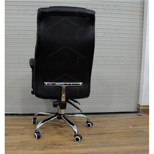 SFGLV2020-Contemporary Design 2-Layer PU Leather Office <b>Chair</b> with Chrome Metal <b>Padded</b> Nesting Swivel Feet Can Be Used Recliner - Product Image 5
