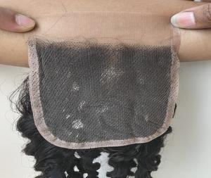 วิกผมแท้สไตล์บราซิลเลียนแบบยังไม่ผ่านกระบวนการ,ปิดลูกไม้แบบ Hd สีธรรมชาติผมหยิกได้ลึก4*4 - Product Image 6