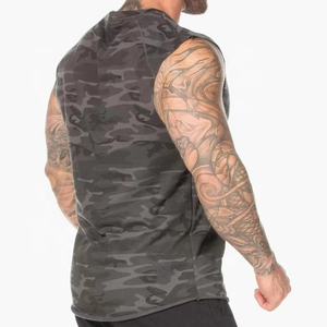 Camiseta sin mangas transpirable personalizada de alta calidad para hombre, camiseta de entrenamiento de gimnasio lisa, la mejor camiseta sin mangas deportiva al por mayor para hombre - Product Image 2