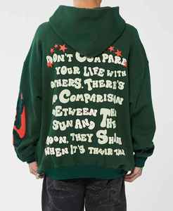 Sudadera con capucha de algodón 2025 de alta calidad personalizada para hombre 100% para la temporada de invierno con forro polar de espuma 3D forrado antiarrugas - Product Image 6