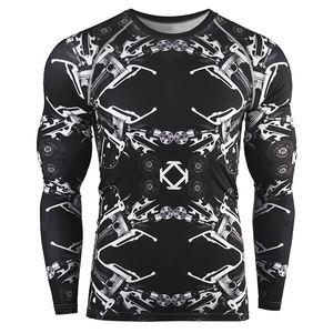 Rashguards MMA à manches longues pour hommes, personnalisables 2025, avec design par sublimation, service OEM, à vendre à prix avantageux - Product Image 3