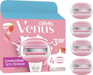Gillette Venus Comfortglide Spa Breeze Recharges de lames de rasoir pour femmes, lot de 4 lames intégrées pour un rasage de près et en douceur - Product Image 4