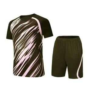 Camiseta de Fútbol Ligera, Transpirable y de Secado Rápido, Personalizable OEM, para Adultos Unisex, con Estampado por Transferencia de Calor, Cuello en V y Mangas Cortas - Product Image 2