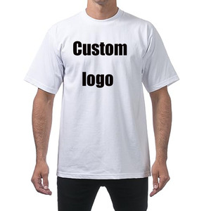 Camisetas de algodón personalizadas blanco liso a granel en blanco serigrafiado camisetas al por mayor de verano de alta calidad camiseta para hombres - Product Image 1