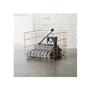 Light Weight Metal basket Rack For Household Use Beverage fruits Books Collectable Elegant Multifunctional Style Hot Sale
