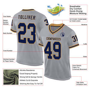 Camiseta de fútbol americano personalizada, uniforme transpirable de secado rápido, ropa de juego profesional para equipos universitarios, clubes y eventos escolares - Product Image 2