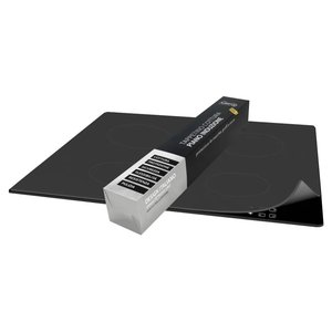 Couvre-plats extensibles en caoutchouc de silicone noir, réutilisables, compatibles lave-vaisselle, 60x52 cm, Italie, Igenio, outil de cuisine - Product Image 1