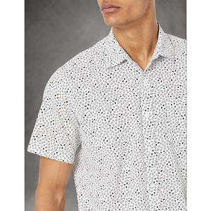 Camisas de vestir de algodón para hombre, camisa de manga corta elástica sin arrugas, sólida, informal, formal, de negocios, con botones, para fiesta de graduación - Product Image 3