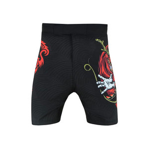 Pantalones cortos MMA de marca personalizada de alta calidad para hombre, transpirables sublimados, 100% algodón, ropa deportiva elástica informal, ropa de artes marciales - Product Image 2