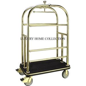 Portaequipajes de metal de aluminio forjado hecho a mano de primera calidad con detalles intrincados para una decoración única en hoteles boutique - Product Image 3