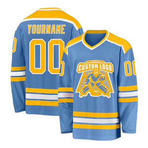 2025 Sublimation Printing Wholesale Cheap Price Ice Hockey Jersey <b>Top</b> Quality Different Style Polyester Made Ice Hockey Jersey - Product Image 1