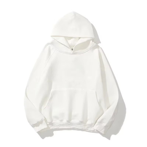 Black <b>White</b> Women's Unisex Zipper Hooded Front Printed Cotton Fleece <b>Sweatshirt</b> Pullover Autumn Winter Oversized Loose - Product Image 4