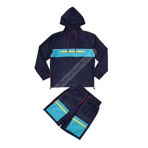 Votre propre style Veste coupe-vent personnalisée Short de bonne qualité Veste et short coupe-vent Marque privée Survêtements coupe-vent - Product Image 2