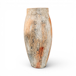 Pot de fleurs géant en terre cuite rustique avec trou de drainage pour le sol, jardinière en argile écologique pour la maison et le jardin - Product Image 1