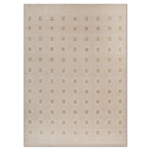 Alfombras de Lana Anudadas a Mano Erbe Ivory con Patrón Geométrico para Decoración de Sala de Estar o Pasillo, Tamaño Grande - Jaipur ZA GS-39 - Product Image 1