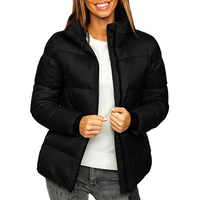 Veste courte en polyester à capuche réversible avec fourrure, logo personnalisé, haute qualité, imperméable, chaude pour l'hiver, doublure en laine/nylon pour femme