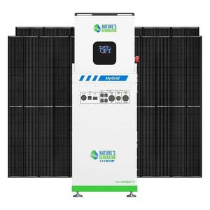 Natures <b>Generator</b> 10KW <b>Solar</b> <b>Generator</b> Kit with 4-Pack 410W Rigid <b>Solar</b> <b>Panels</b> Hybrid Grid Connection - Product Image 1