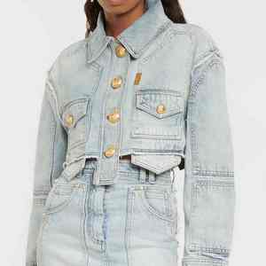 2025 dernier nouveau Design décontracté femmes Denim veste à manches longues bouton unique jean hiver Offre Spéciale en gros blanc dame - Product Image 6